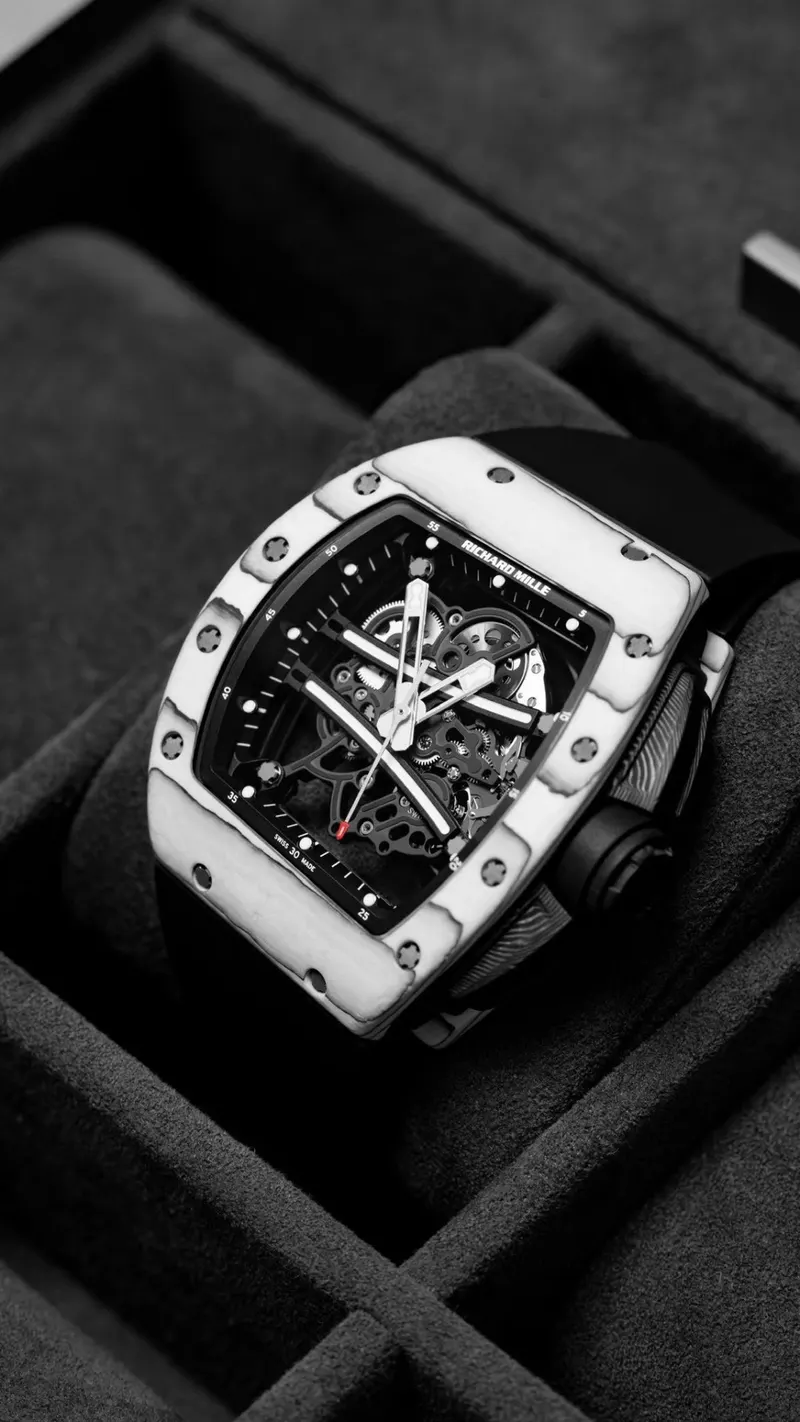 Richard Mille RM 61-01 Yohan Blake White Ceramic, ATZ white ceramic, Skeletonised, Manual winding