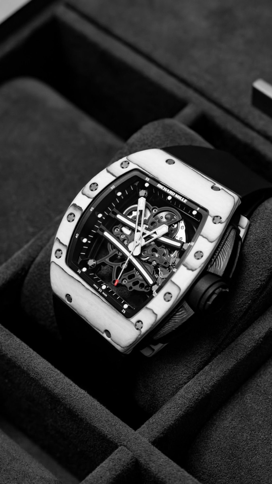 RM 61-01 Yohan Blake White Ceramic — ATZ white ceramic · Skeletonised · Automatic — Richard Mille